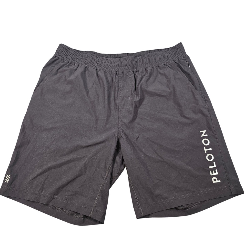 Rhone x Peloton Mens Training Shorts Black Size Large Elastic Waist L/G Active